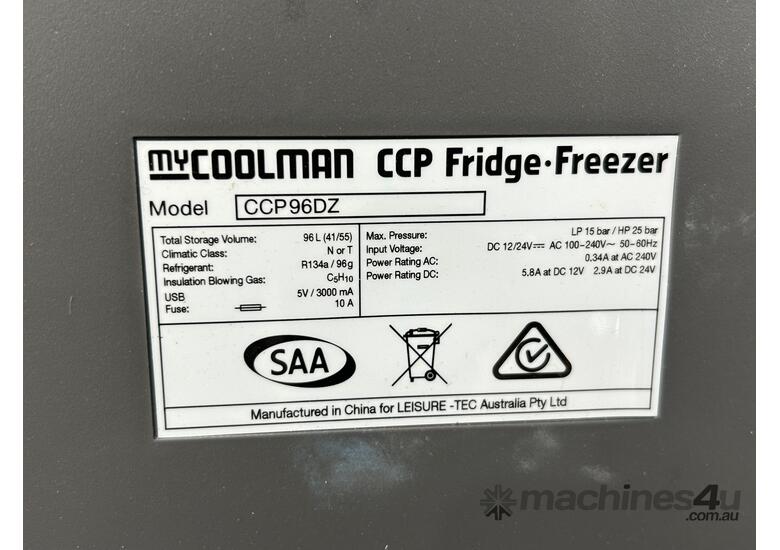 caption myCOOLMAN CCP96DZ Dual Zone Portable Fridge/Freezer 96L