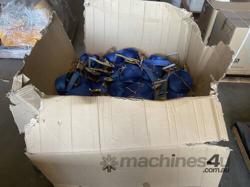 caption Pallet of Ratchets and Straps