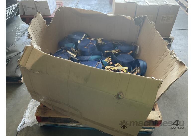 caption Pallet of Ratchets and Straps
