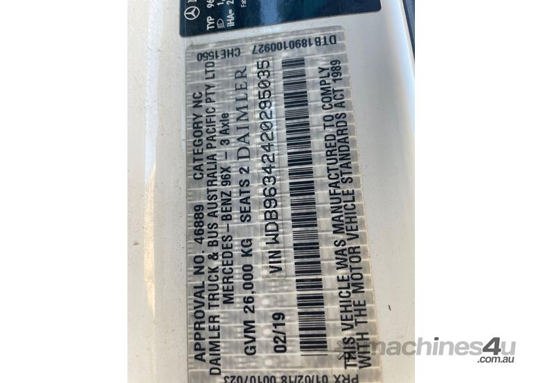 2019 Mercedes Benz Actros Prime Mover