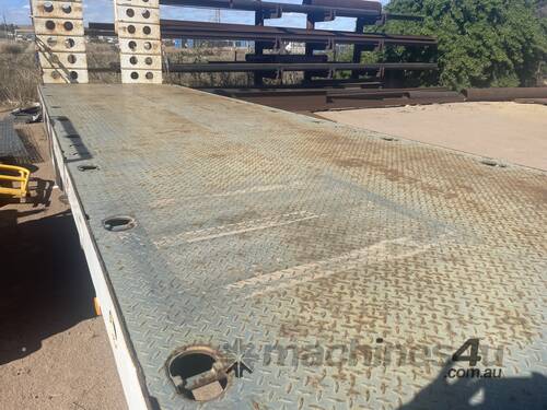 2023 AAA Trailers M45FTADDR Tri Axle Drop Deck Float