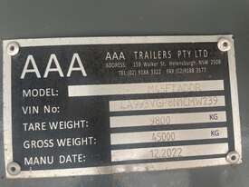 2023 AAA Trailers M45FTADDR Tri Axle Drop Deck Float - picture2' - Click to enlarge