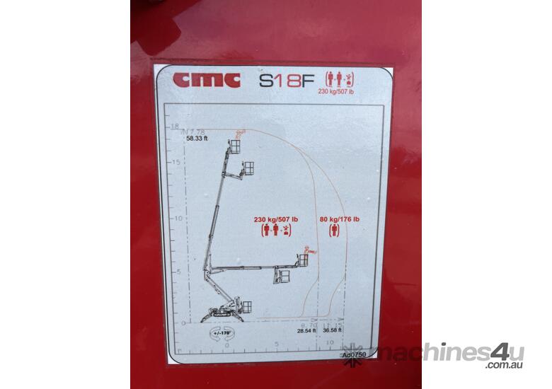 caption CMC s18f spider lift cherry picker