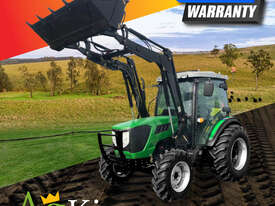 AgKing -75HP AK754C CabinTractor with FEL 4in1 Bucket & Package Slasher Forks & Spears - picture0' - Click to enlarge