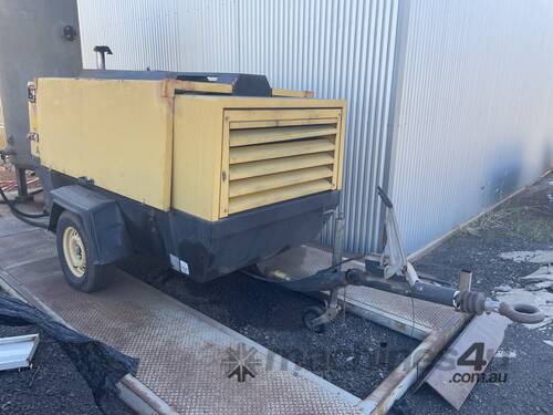 caption 2000 Atlas Copco Air Compressor (Trailer Mounted)