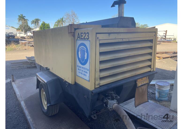caption 2000 Atlas Copco Air Compressor (Trailer Mounted)