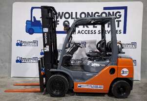Wollongong Forklift: 2014 Toyota 2.5T LPG, 2-Stage Standard Mast, 3.7m Lift!