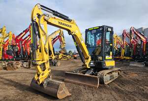 2021 YANMAR VIO35-6 3.6T EXCAVATOR (M824) WITH A/C CAB, HITCH, BUCKETS, CIVIL SPEC AND 1008 HOURS