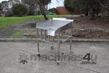 Commercial Stainless Steel Wash Tray Pan Trolley - 720 x 720mm