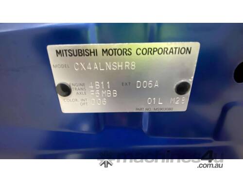 2011 Mitsubishi Lancer SX Hatch Petrol (Manual)