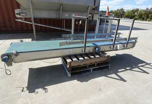Flat Belt Conveyor, 620mm W x 3350mm L Flat Belt Conveyor, 620mm W x 3350mm L