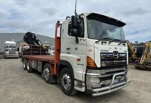 2014 Hino 700 Ser FY1E-5 8x4 Crane Truck