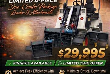 Brand   Ozziquip AL20 Mini Loader 4-in-1 with Mixing Bucket, RIpper 4-Piece Package