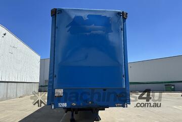2010 Vawdrey VB-S3 Tri-Axle Double Drop Curtainsider B Trailer with Mezzanine