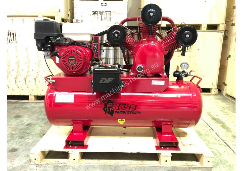 caption BOSS 42CFM/ 13HP HONDA Petrol Compressor (E/Start)
