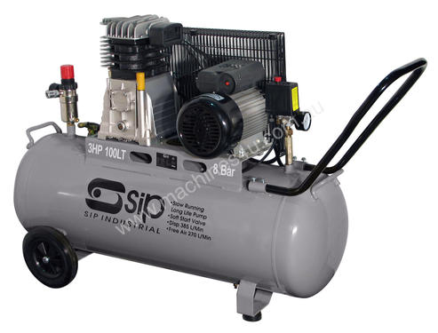 SIP 3HP 100L Belt Drive 8 Bar Air Compressor