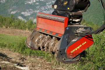 Seppi BMS Strong mulcher - attachment for excavator 200-350 bar