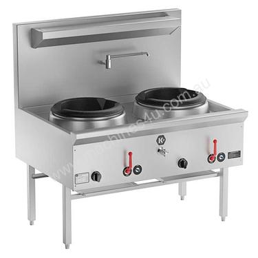 B+S UFWWK-2 K+ Two Hole Waterless Wok Table