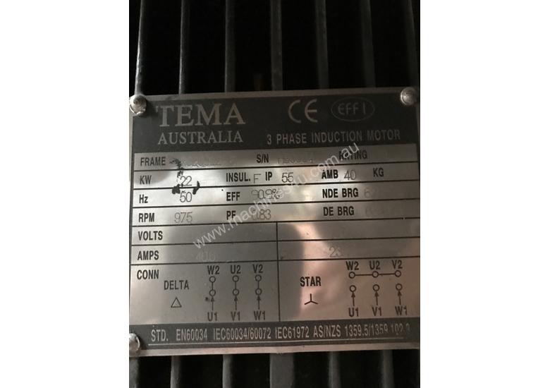 caption 22 kw 30 hp 6 pole 415 v AC Electric Motor