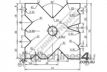 75mm Die Block Pressbrake Tooling DB75-2000 75mm Square x 2000mm Long Suits MetalMaster, Amada & Eur