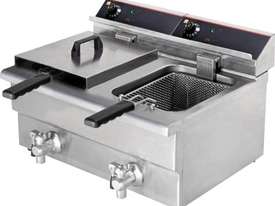 F.E.D. BEF-172V Double Benchtop Electric Fryer - picture0' - Click to enlarge