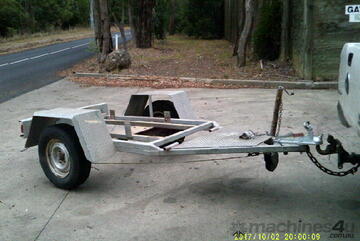 HD single axle galvenised trailer , for gensets etc , HD single axle galvenised trailer , for gensets etc ,