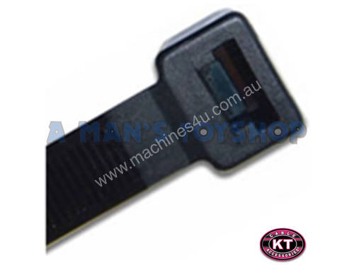 CABLE TIE 368 X 7.6MM 100 PCS PACK BLACK