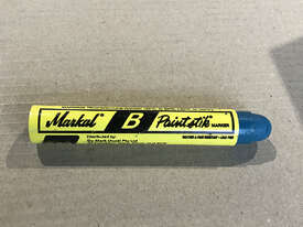 Markal B-Paintstik Markers 17mm  Marksize , Pack of 12 , Color Blue - picture0' - Click to enlarge