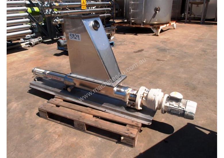 caption Open Throat Helical Rotor Pump, IN: 550mm L x 230mm W, OUT: 75mm Dia