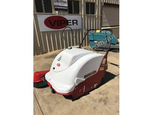 3 Used Brava 1000E Battery Powered Walk Behind industrial Sweepers available from  $ 5,000 + GST