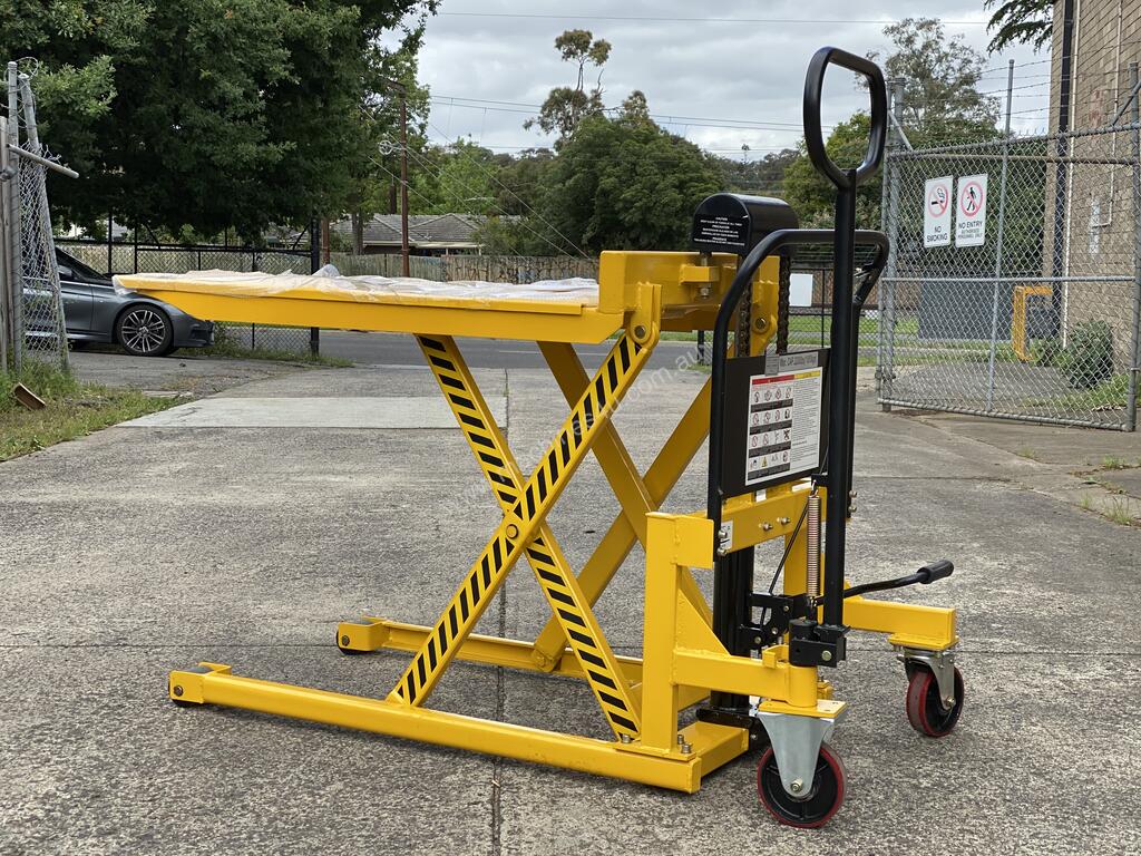 New 2019 JIALIFT 1T Skid Lifter Pallet Jack with Platform Max Lift Height 833mm Scissor Lift in