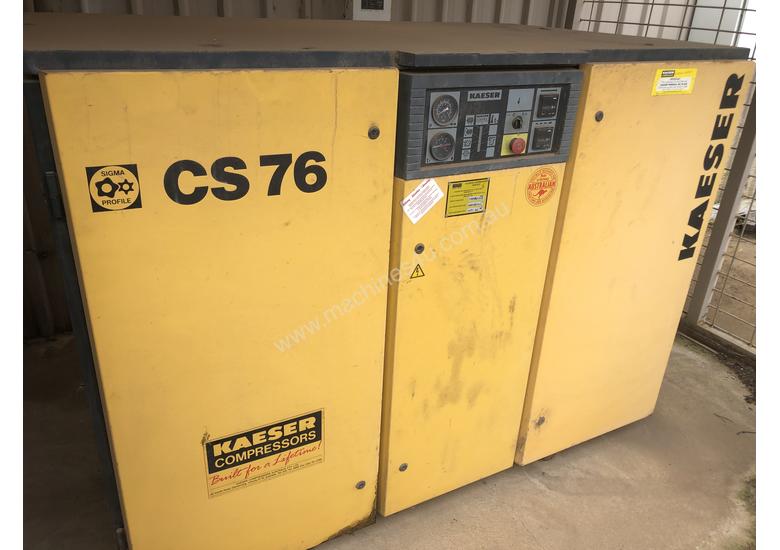 caption Kaeser CS76 3 phase industrial compressor