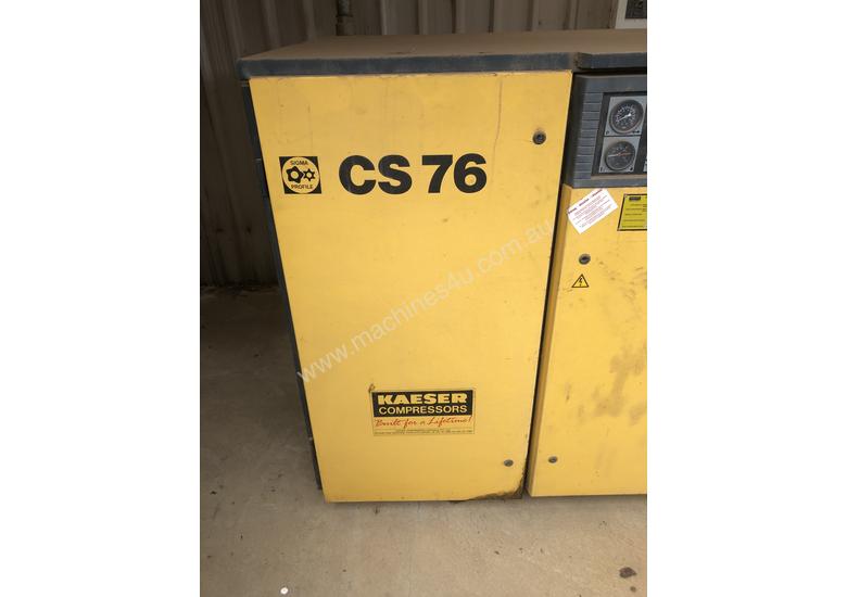 caption Kaeser CS76 3 phase industrial compressor