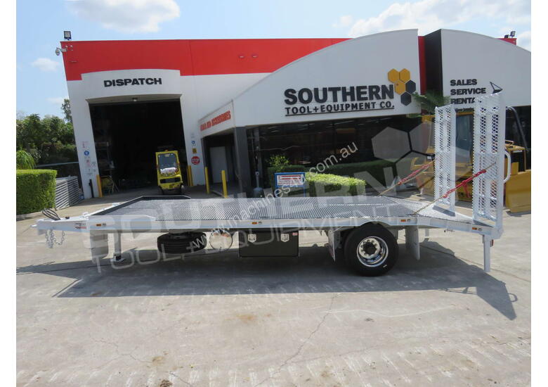 caption Interstate trailers Single Axle Tag Trailer 11 Ton Custom White ATTTAG