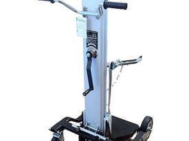 Lift Trolley-100/125kg-1200mm Lift-Gas Bottle Attach-2x220 & 200 Brake - picture0' - Click to enlarge