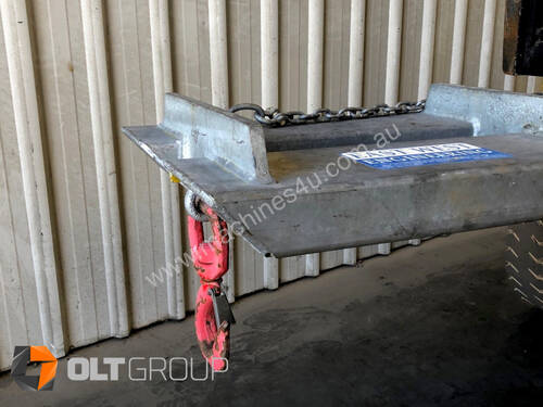 2000kg Forklift Jib Attachment East West Engineering SJ2 2 Hook Point Positions