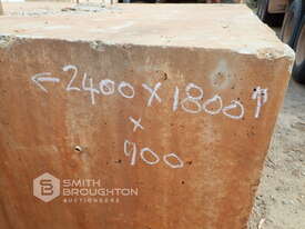 2 X CONCRETE TIE DOWN BLOCKS - picture2' - Click to enlarge