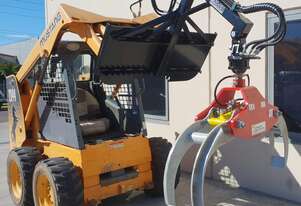 Versatach Skid Steer Log Grapple with Hydraulic Rotator