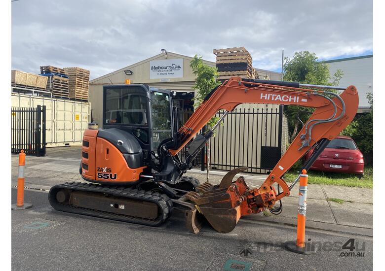 caption Hitachi ZAXIS 55U