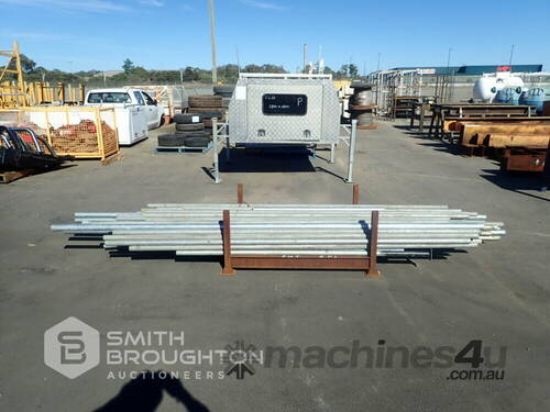 STILLAGE COMPRISING OF ASSORTED LENGTH & SIZER OF GALVANISED PIPE (UNUSED)