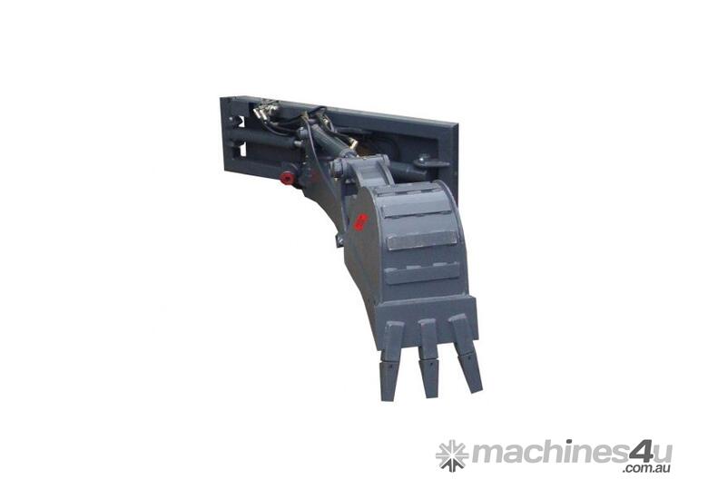 caption Norm Skid Steer Swing Hoes - 70° Swing Each Way
