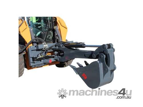 caption Norm Skid Steer Swing Hoes - 70° Swing Each Way