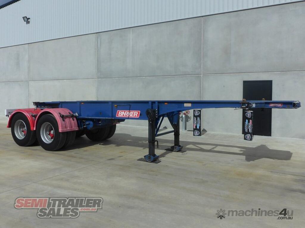 Buy Used 2004 barker Barker Bogie Retractable Skel Skel Trailers in ...