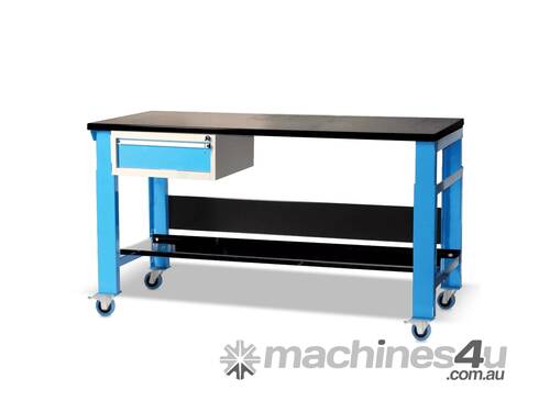 Heavy Duty Mobile Workbench With Lockable Drawer