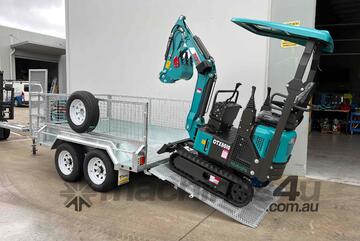 HAIHONG CTX8010 PRO 1.3T 3CYL YANMAR 11 X ATTACH AND 3.2T TRAILER PACKAGE DEAL