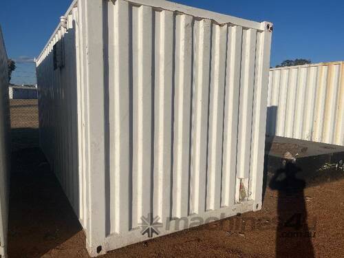 ABLUTION BLOCK WITH WASTE TANK