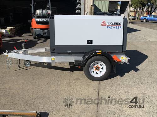 caption CVA Compressors - New FS-Curtis FAC-52P - 185cfm Towable Portable Diesel Air Compressor
