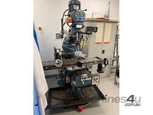 Herless Industrial Milling Machine -3 Phase 415 Volt -with Digital Readout- Hardwired