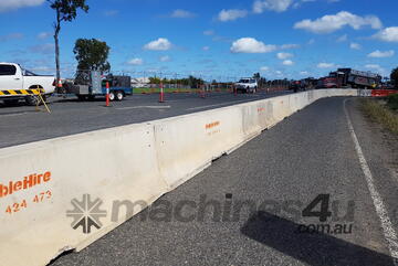6mtr Concrete Road Barriers - JJ Hook - Ex Hire