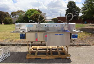 2021 Continuous Motion Pot Pan Utensil Washer Commercial Sink - Power Soak